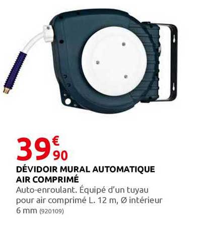 dévidoir mural automatique air comprimé