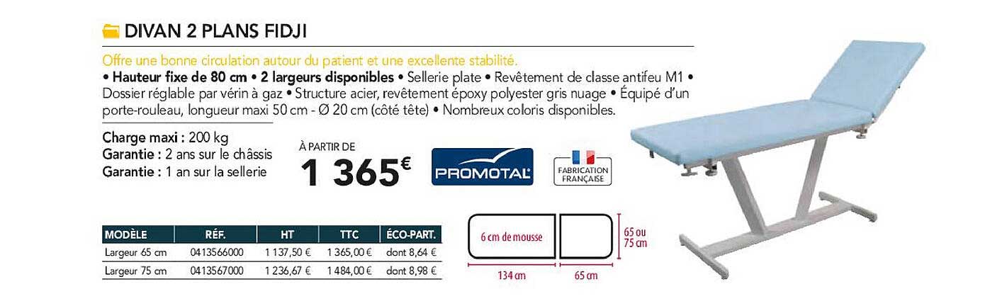 divan 2 plans fidji promotal