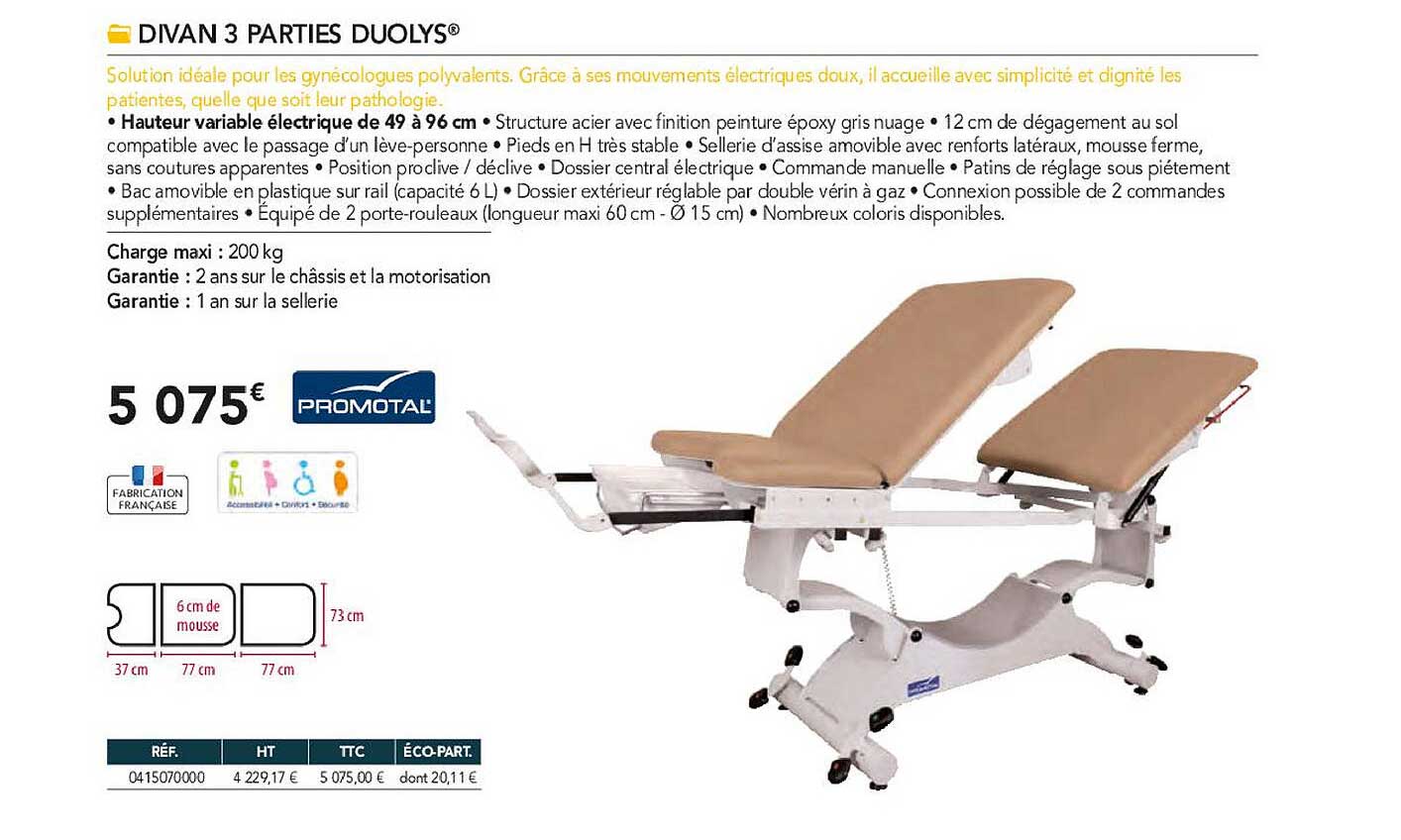 divan 3 parties suolys promotal