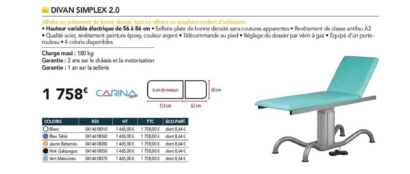 divan simplix 2.0 carina
