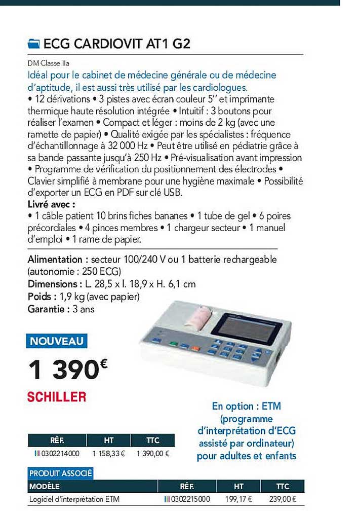 ecg cardiovit at1 g2 schiller