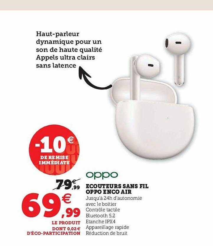 écouteurs sans fil oppo enco air