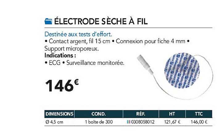 électrode sèche à fil