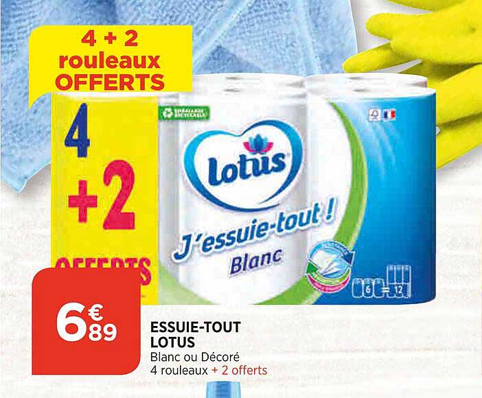 essuie-tout lotus