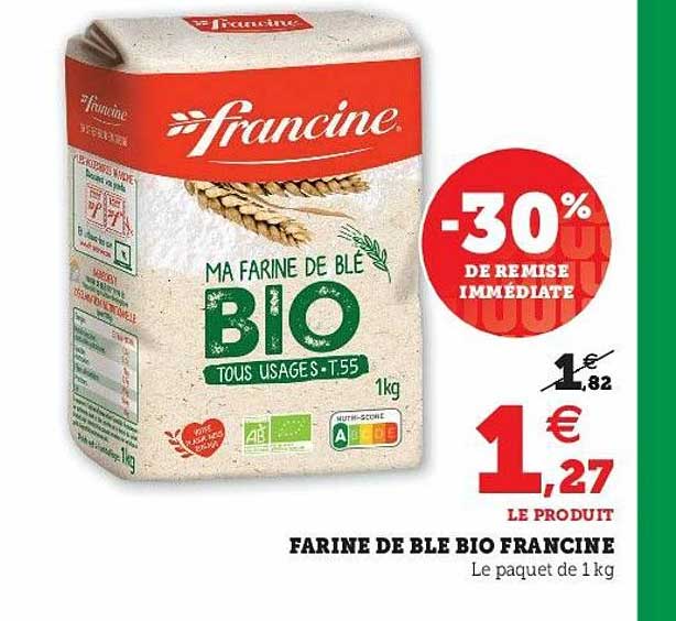Farine De Blé Bio Francine