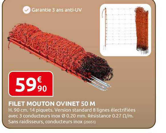 filet mouton ovinet 50 m