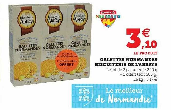 Galettes Normandes Biscuiterie De L'abbaye