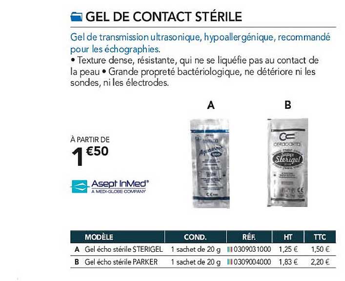 Gel De Contact Stérile