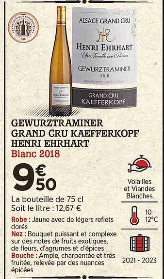 gewurztraminer grand cru kaefferkopf henri ehrhart blanc 2018
