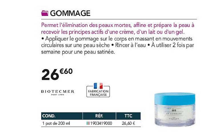 gommage biotecmer