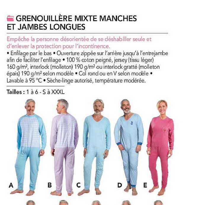 grenouillère mixte manches et jambes longues