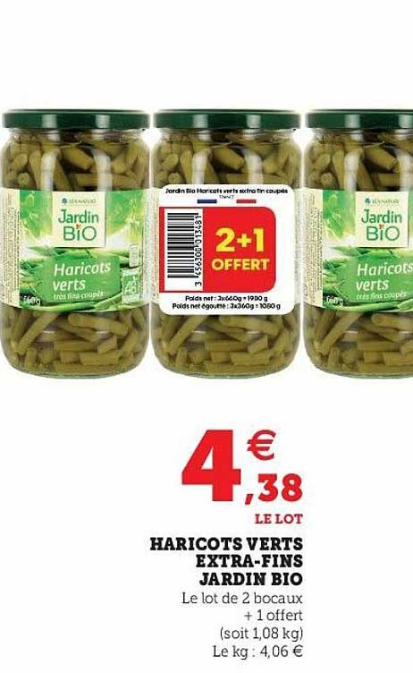 haricots verts extra-fins jardin bio