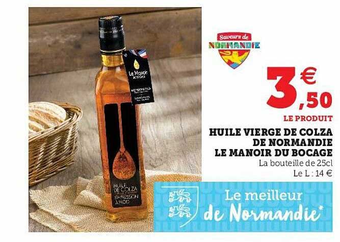 huile vierge de colza de normandie la manoir du bocage
