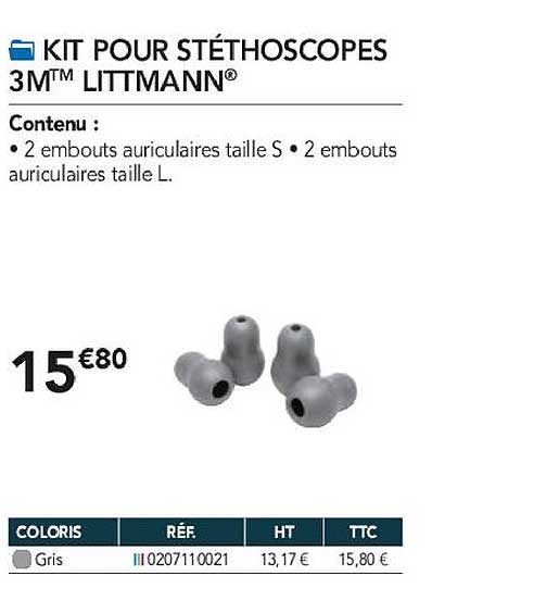 kit pour stéthoscopes 3m littmann