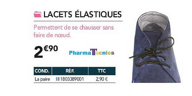 lacets élastiques pharma tecnics