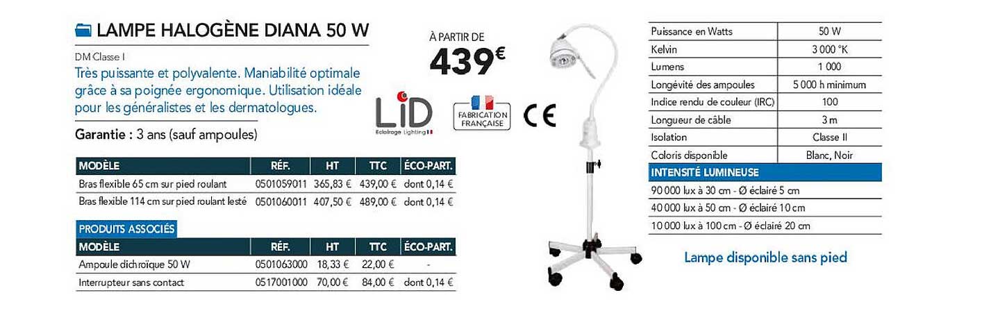 Lampe Halogène Diana 50 W