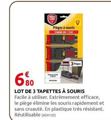 lot de 3 tapettes à souris