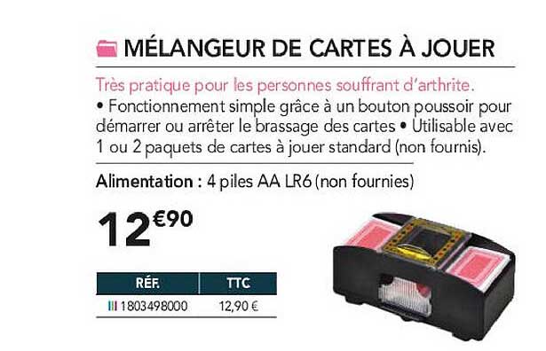 mélangeur de cartes à jouer