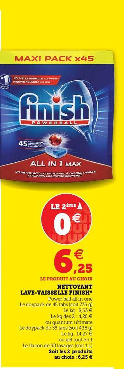 nettoyant lave-vaisselle finish