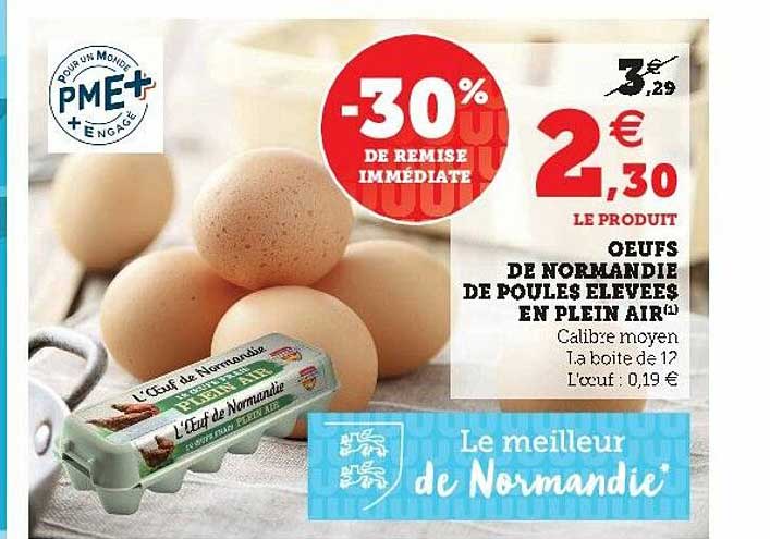 oeufs de normandie de poules élevées en plein air