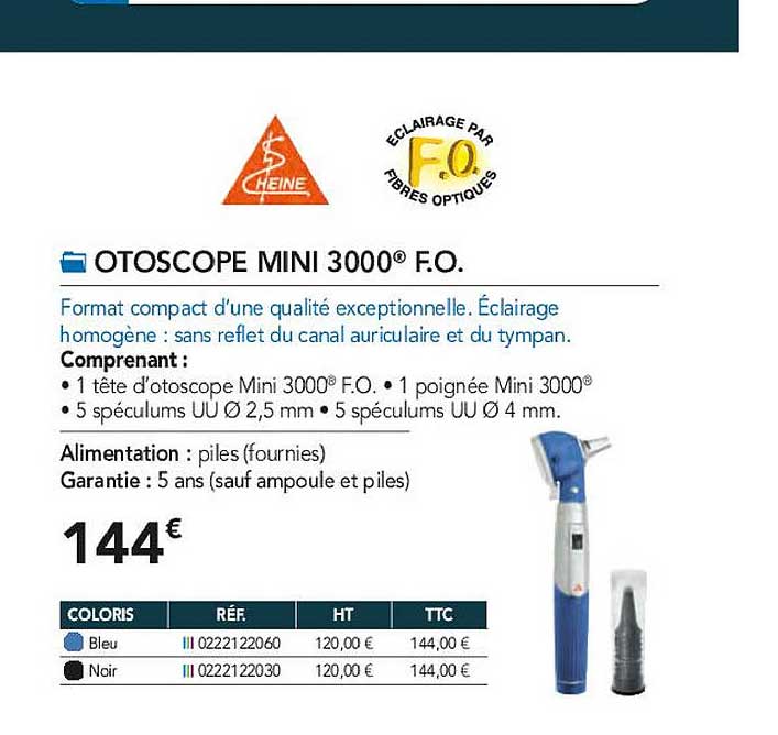 otoscope mini 3000 f.o.