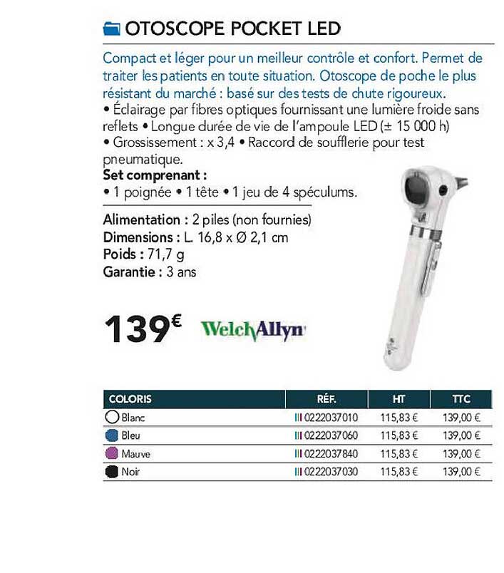 otoscope pocket led