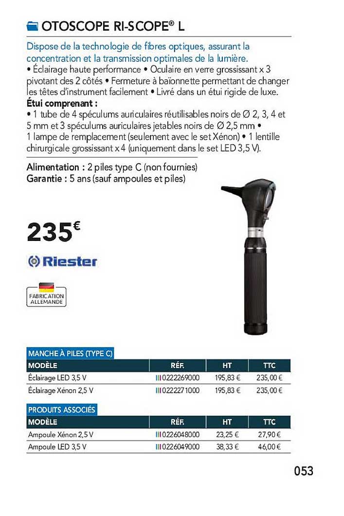 otoscope ri-scope l riester
