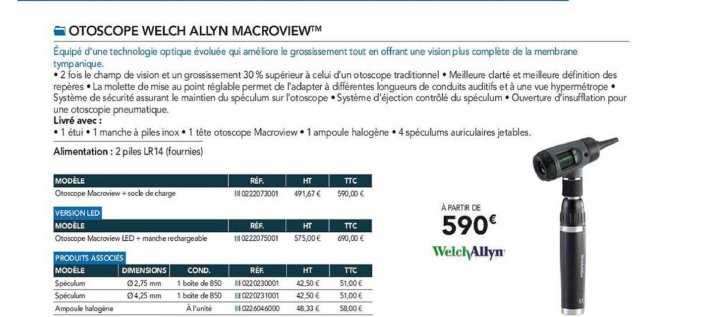 otoscope welch allyn macroview