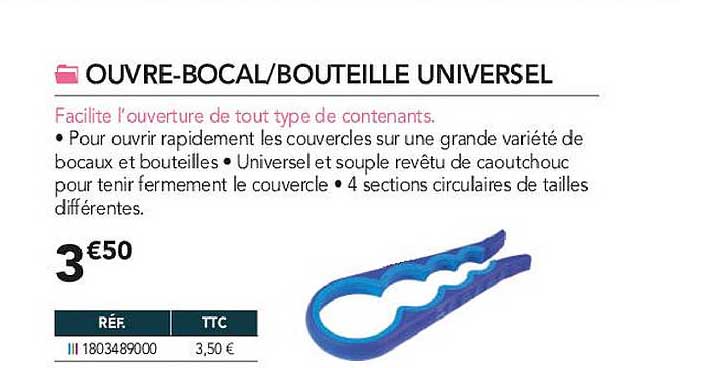 ouvre-bocal - bouteille universel