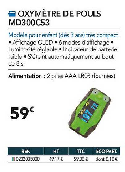 oxymètre de pouls md300c53