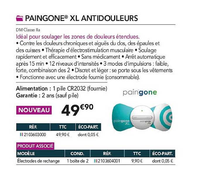 paingone xl antidouleurs