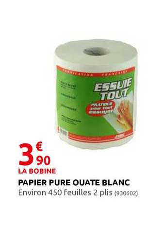 papier pure ouate blanc
