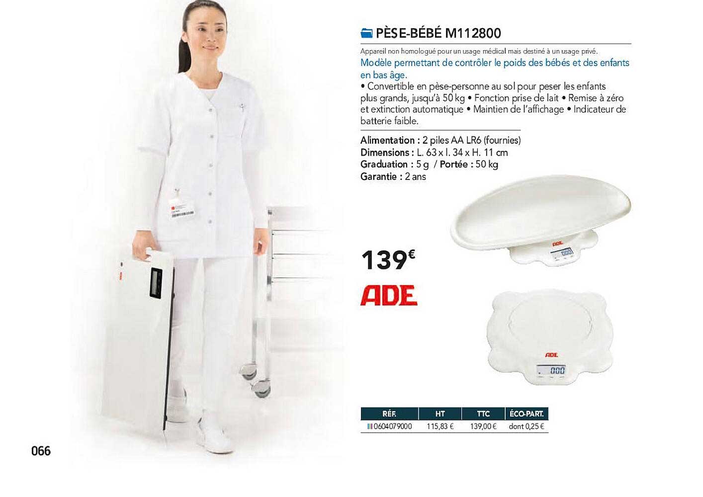 pèse-bébé m112800 ade