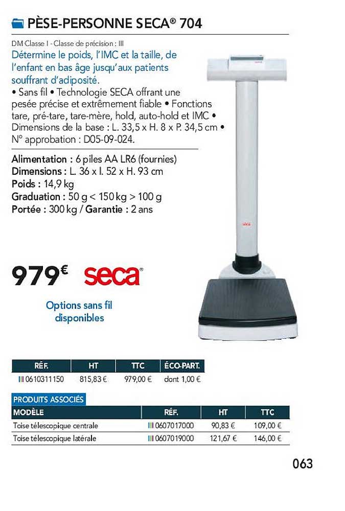 pèse-personne seca 704