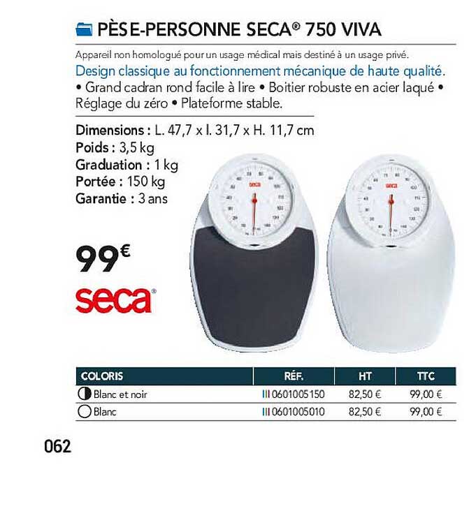 pèse-personne seca 750 viva