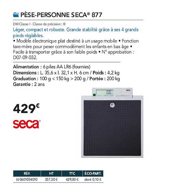 pèse-personne seca 877