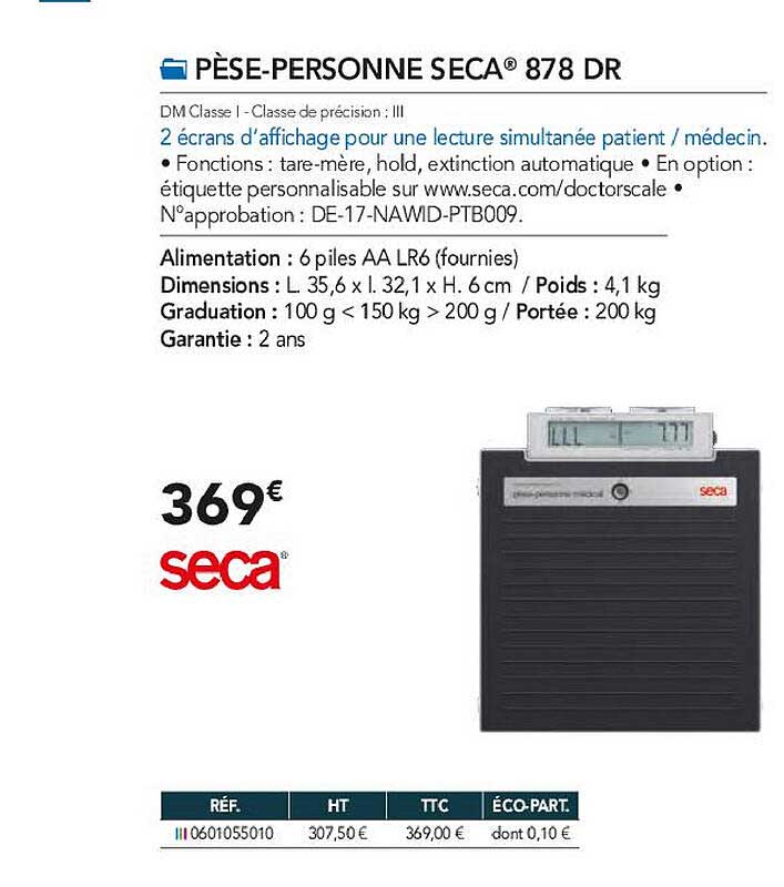 pèse-personne seca 878 dr