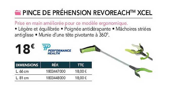 pince de préhension revoreach xcel performance health