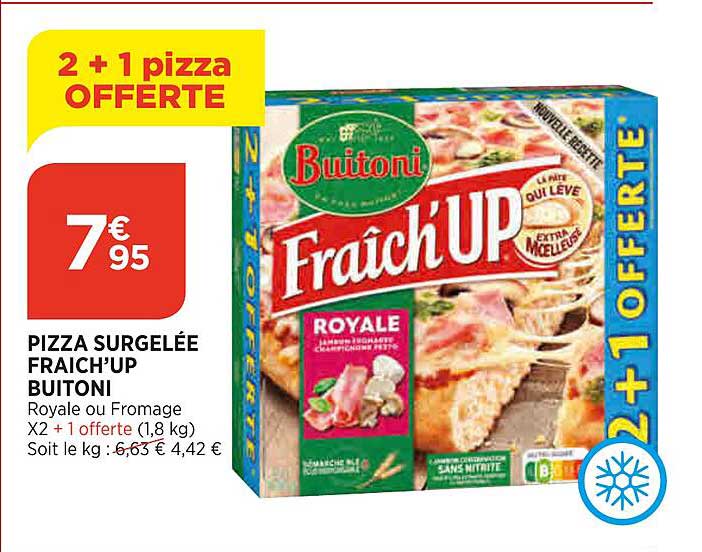 pizza surgelée fraîch'up buitoni