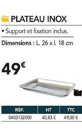 Plateau Inox