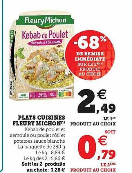 plats cuisinés fleury michon