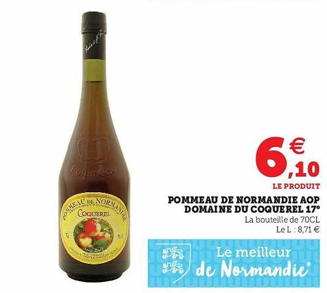 pommeau de normandie aop domaine du coquerel 17°