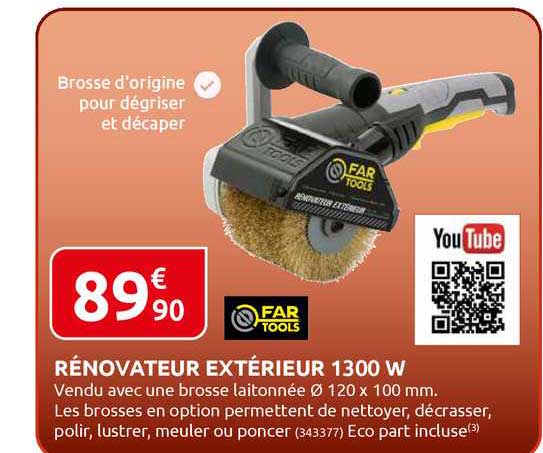 rénovateur extérieur 1300 w far tools