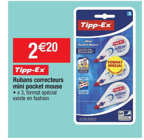 Rubans Correcteurs Mini Pocket Mouse Tipp-ex
