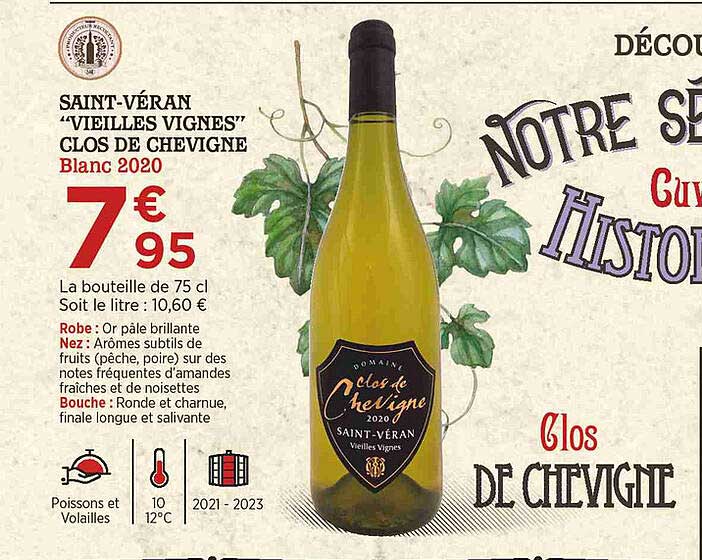 Saint-véran "vieilles Vignes" Clos De Chevigné Blanc 2020