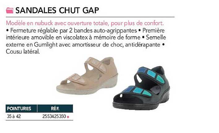 sandales chut gap
