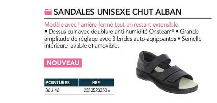 sandales unisexe chut alban