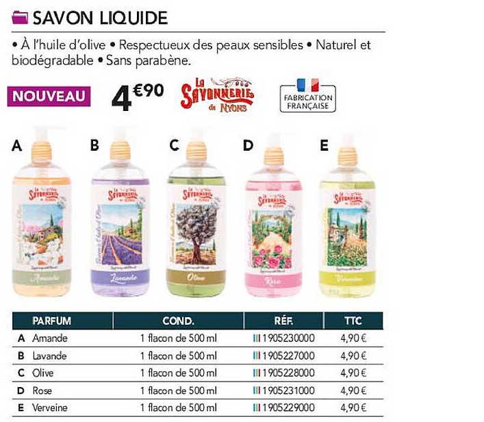 savon liquide la savonnerie de nyons