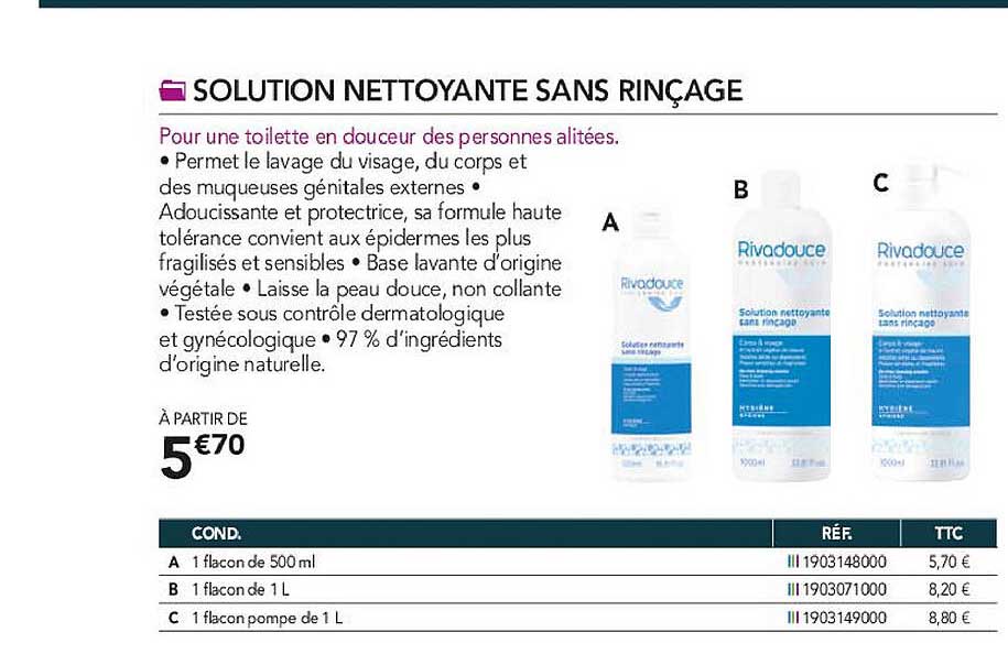 Solution Nettoyante Sans Rinçage