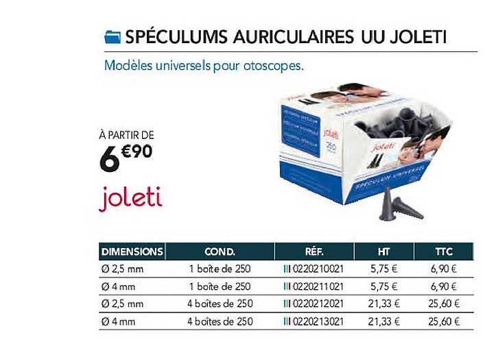 spéculums auriculaires uu joleti